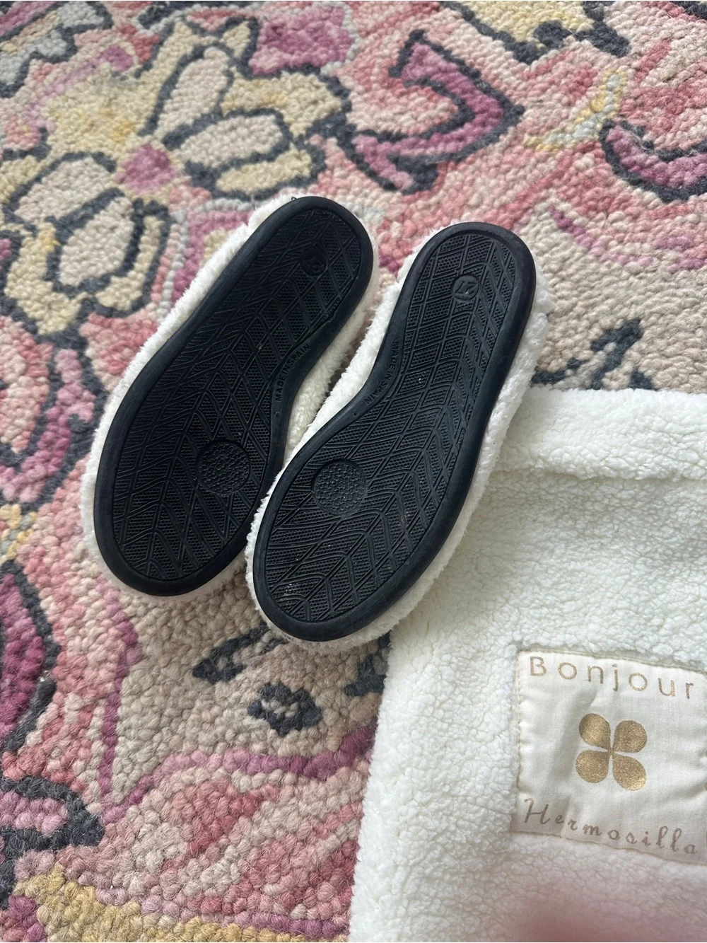 Bonjour Diary Shoes (Ecru Fur) Mary Jane ShoesSize 27 US 10 toddler